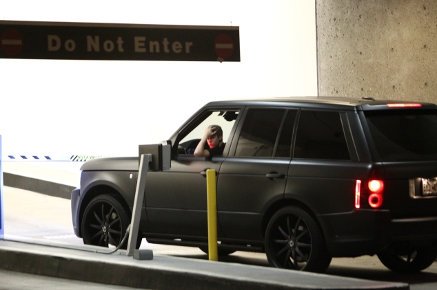 Justin Bieber's Murdered Out Rover